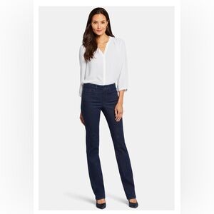 NYDJ Marilyn Straight Leg Jeans in Dark Rinse with Lift Tuck Technology